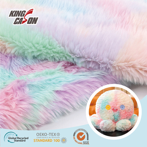 Kingcason Fantastic Luxury Tie Dyeing 40mm Faux Fur Fabric