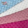 Solid Color Blue Minky Dot Fleece Fabric