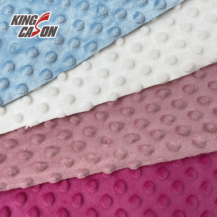 Solid Color Minky Dot Fleece Fabric
