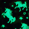 Unicorn Glow in The Dark Flannel Fleece Fabric 