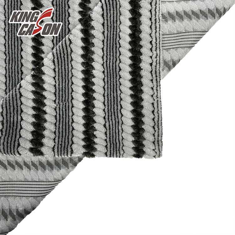 Anti Pillingc Stripe Flannel Fleece Fabric 