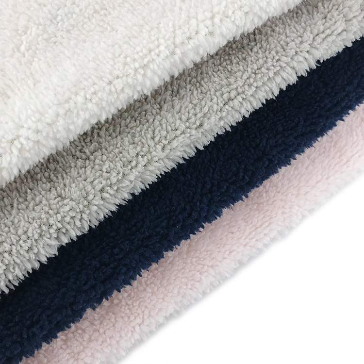 100% Polyester Single Side Sherpa Fleece Fabric