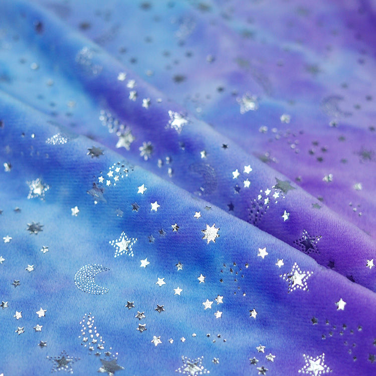 Tie-dye Sliver Stamp Flannel Fleece