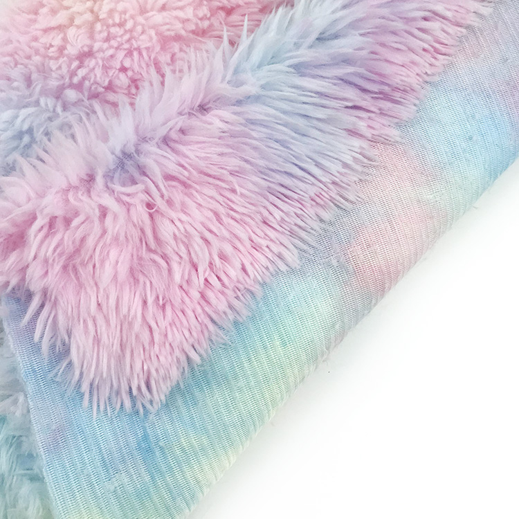  Long Pile Tie-dye Sherpa Fleece Fabric