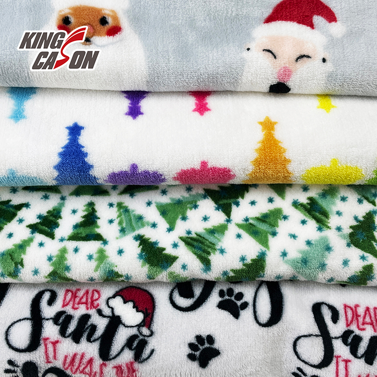 Christmas Print Flannel Fleece Fabric1
