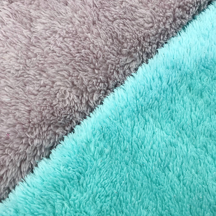 Silver Wire Double Side Sherpa Fleece Fabric