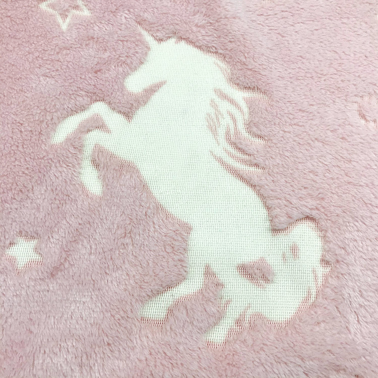Unicorn Glow in The Dark Flannel Fleece Fabric 