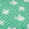 Green Print Dimple Minky Dot Fabric