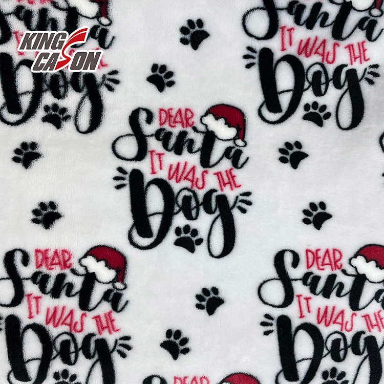 Christmas Print Flannel Fleece Fabric3